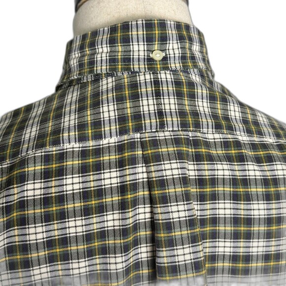 Ralph Lauren Classic Fit L.Sleeve Button Down XL Plaid Blue Green Yellow 2/$50 - Picture 6 of 13